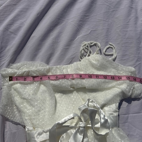 Lulus Ivory One-Shoulder Ruffle Mini Dress - Picture 4 of 6